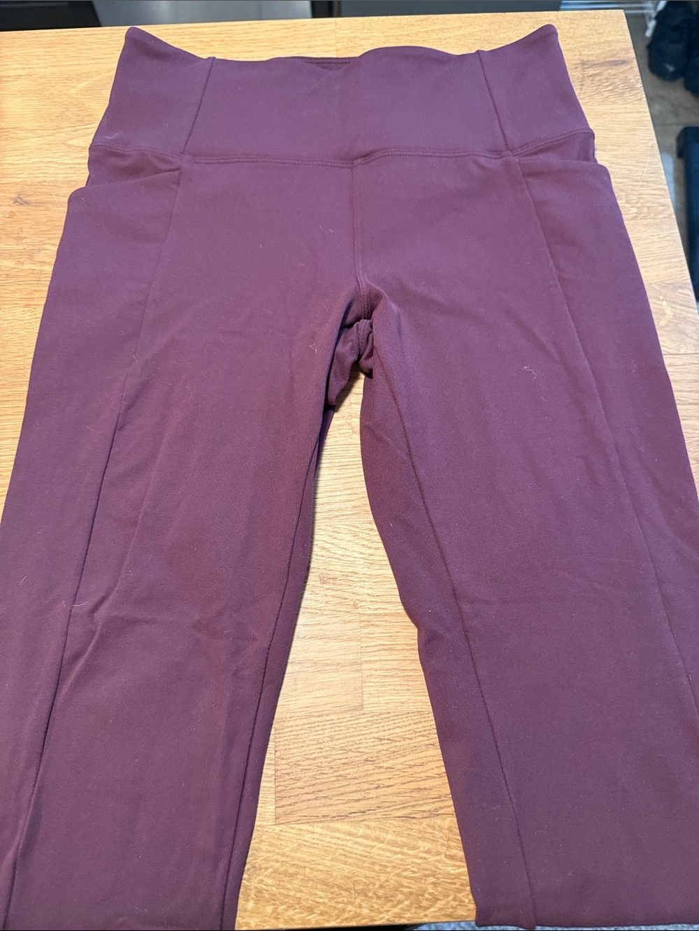 Athleta Leggings — Burgundy Plum
